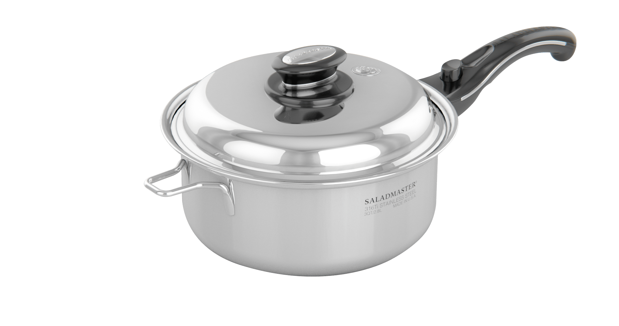 3 Qt. (2.8L) Stainless Steel Sauce Pan with Cover