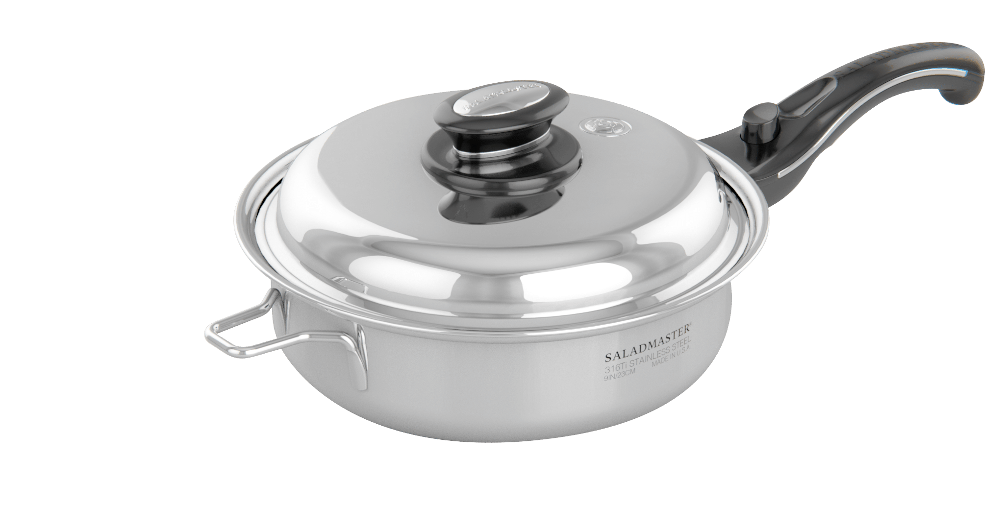 9 in. (22.9cm) Stainless Steel Skillet with Cover